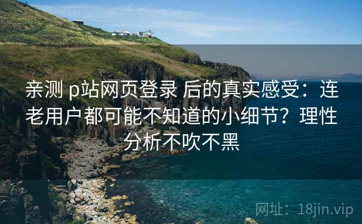 亲测 p站网页登录 后的真实感受：连老用户都可能不知道的小细节？理性分析不吹不黑