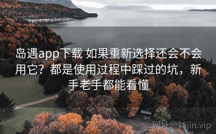 岛遇app下载 如果重新选择还会不会用它？都是使用过程中踩过的坑，新手老手都能看懂